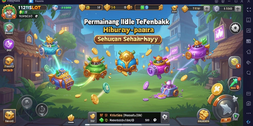 Tampilan menawan dari gameplay 1121SLOT yang santai.