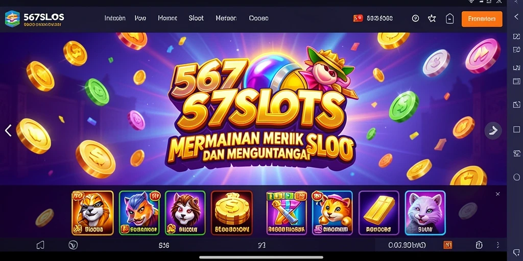 Tampilan gameplay menarik dari 567SLOTS yang penuh warna dan efisien.