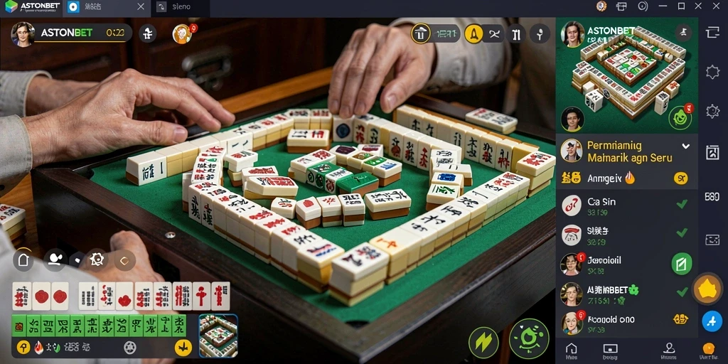 Tampilan gameplay Mahjong yang menarik di ASTONBET.