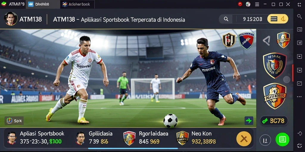 Tampilan gameplay Sportsbook ATM138 yang menarik dan interaktif.