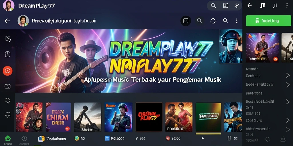 Tampilan menarik dan gameplay interaktif dari DREAMPLAY77.