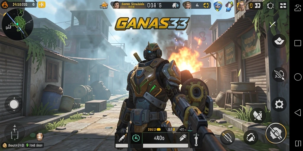 Screenshot gameplay <strong>GANAS33</strong> yang menampilkan tantangan simulasi mendebarkan.