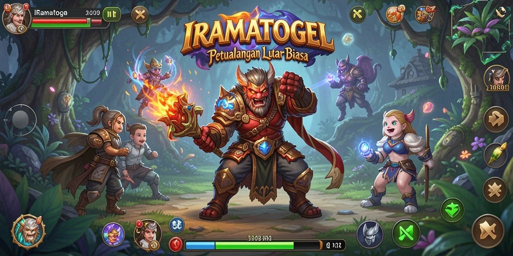 Menampilkan aksi seru dari gameplay RPG IRAMATOGEL.