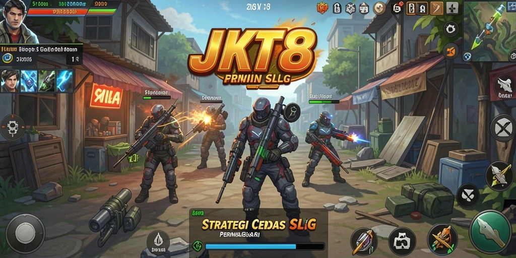 Tampilan gameplay SLG yang menarik dalam JKT8.