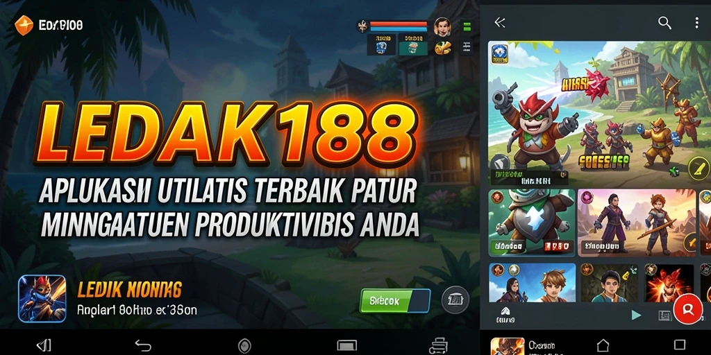 Tampilan antarmuka pengguna LEDAK188 yang intuitif dan menarik.