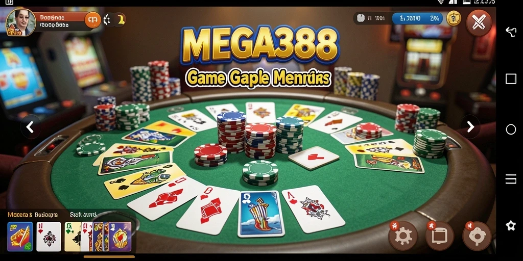 Tampilan gameplay seru dari MEGA388 yang mengasyikkan.