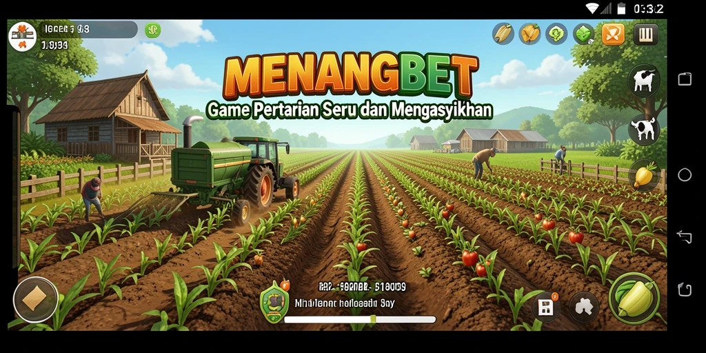 Tampilan gameplay yang menarik dari MENANGBET saat bertani.