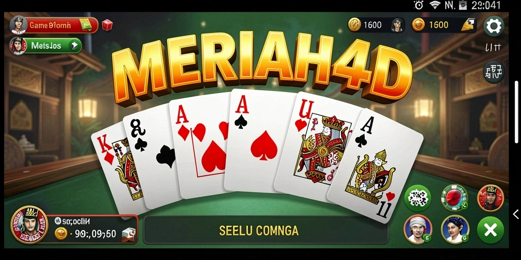 Tampilan gameplay domino yang seru dan memikat