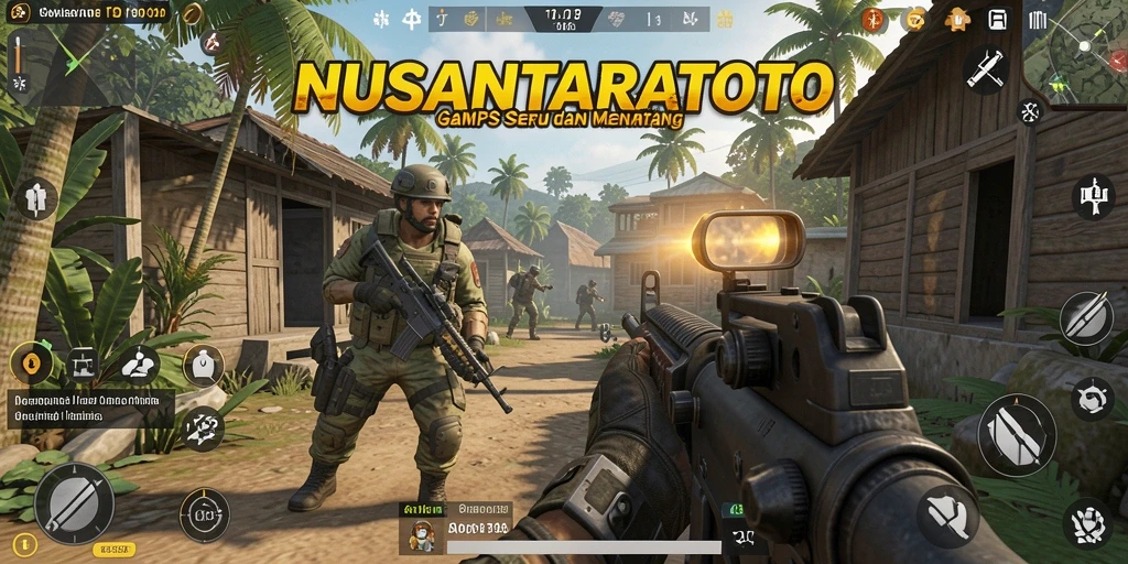 Gambaran seru gameplay NUSANTARATOTO dalam aksi TPS.