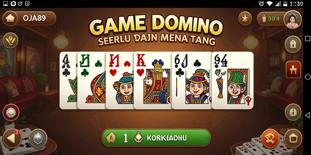 Screenshot gameplay OJA89 menampilkan keasyikan bermain domino.