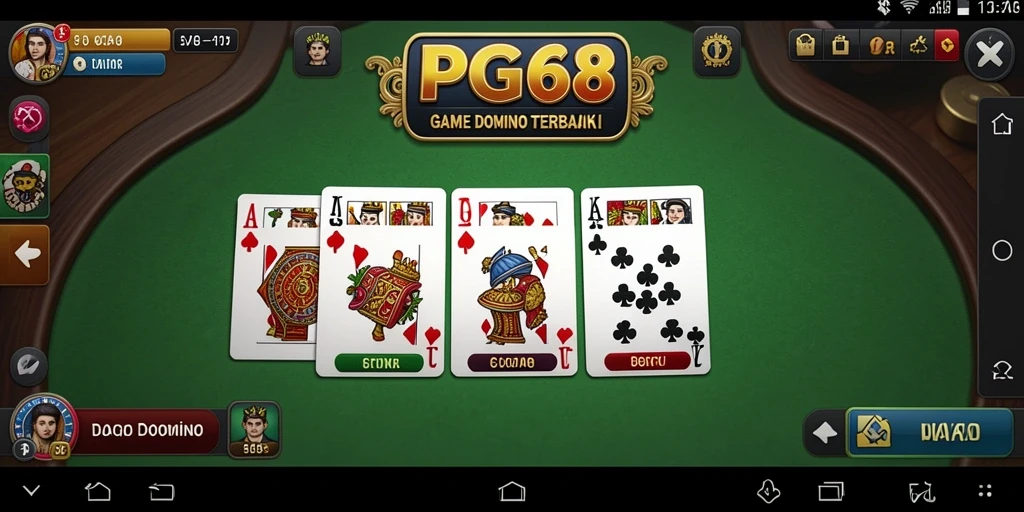 Screenshot menunjukkan gameplay Domino yang seru dan kompetitif.