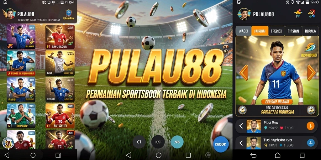 Tampilan antarmuka PULAU88 dengan fitur taruhan olahraga yang menarik.