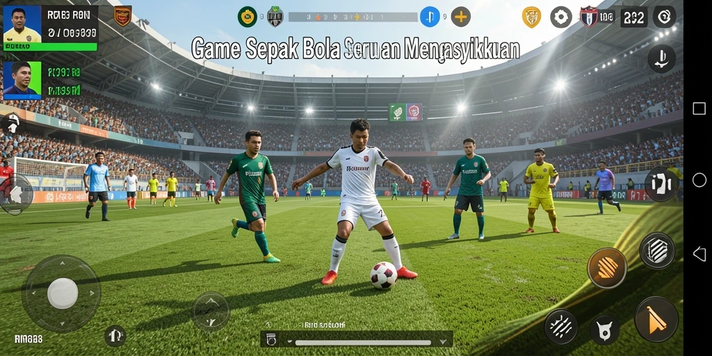Tampilan menarik gameplay sepak bola RR33.