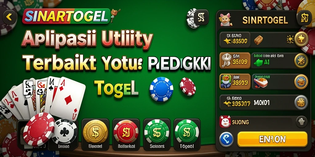 Screenshot aplikasi SINARTOGEL menunjukkan fitur analisis prediksi togel.
