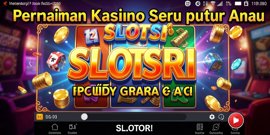 Tangkapan layar SLOTSRI menampilkan gameplay seru dengan grafis slot yang menawan.