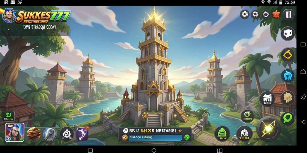 Tampilan menakjubkan dari gameplay Tower Defense di SUKSES777.