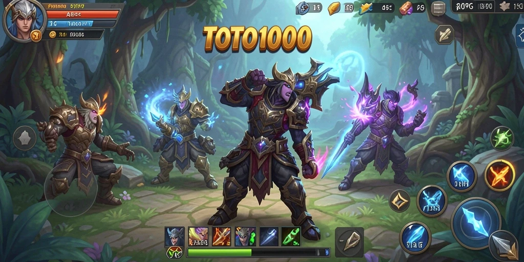 Tampilan gameplay TOTO1000 yang seru dalam dunia ARPG.