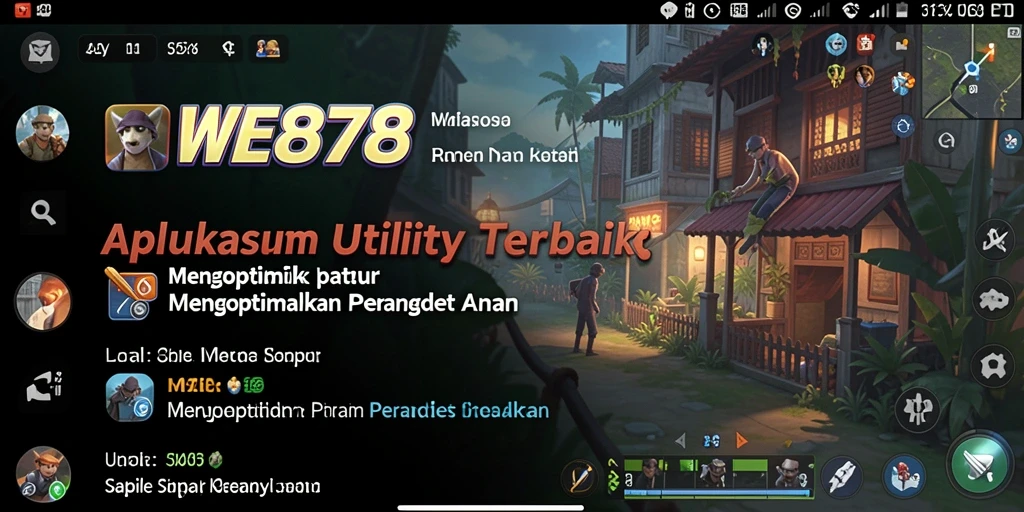 Tampilan antarmuka WE878 yang menarik dan mudah dipahami.
