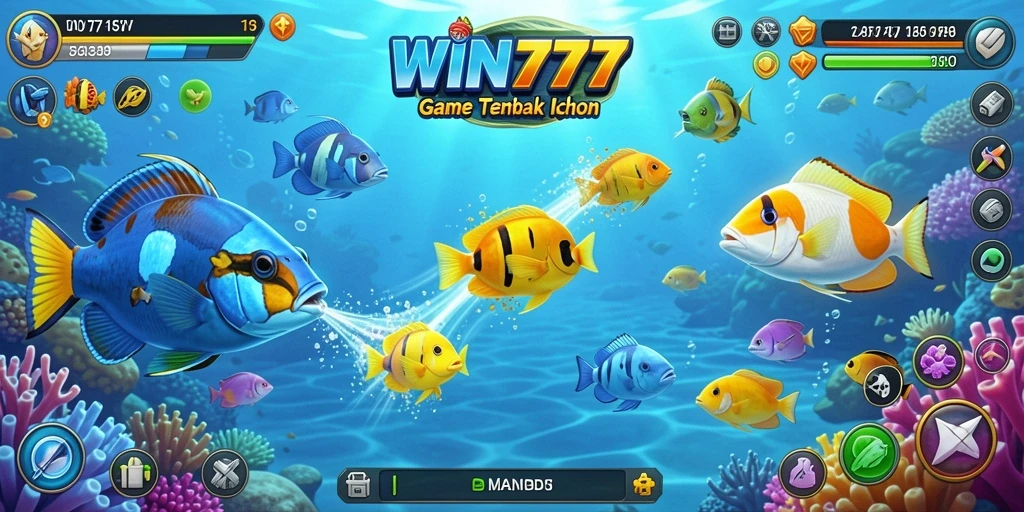 Tampilan gameplay yang seru saat menangkap ikan di WIN777.