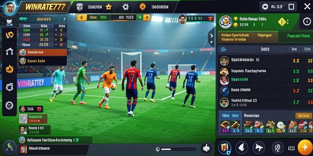 Tampilan gameplay taruhan olahraga di WINRATE777 yang mengesankan.
